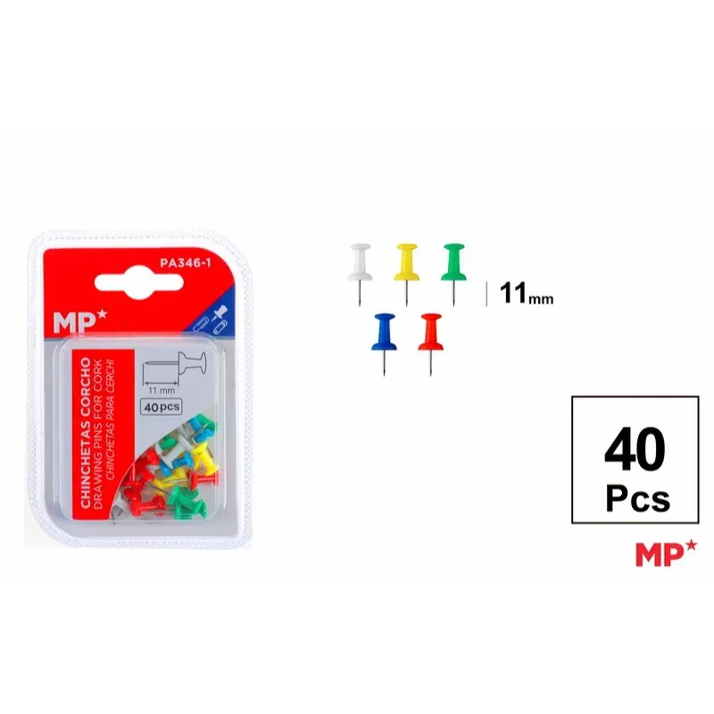 MP Spilli Cartografici 11mm | 40pz, Colori Assortiti