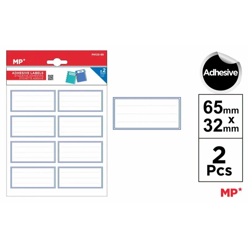 MP Etichette Adesive Personalizzabili 65x32mm Cornice