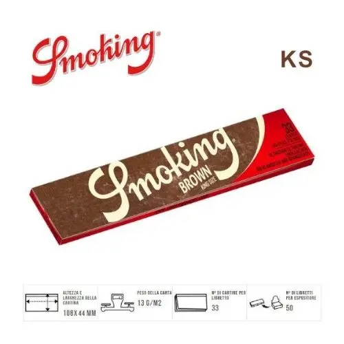 Smoking Brown Cartina King Size