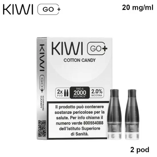 KIWI GO + POD (Lemonade Rosa/Pink Lemonade) 2ml, Nicotina 20mg/ml - 2 pezzi