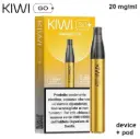 KIWI GO + STARTER KIT (Mango Ice/Mango Ice) 2ml, Nicotina 20mg/ml